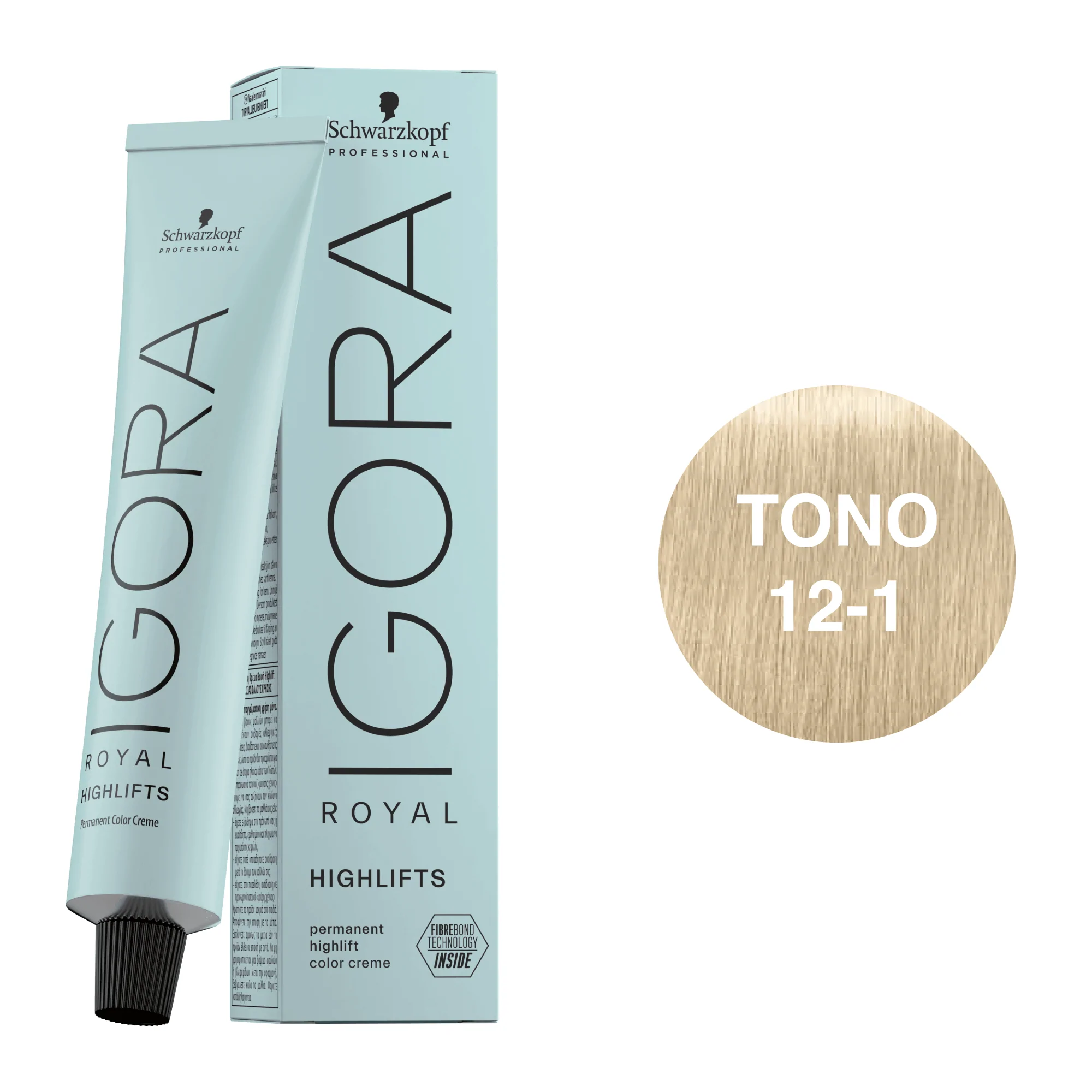 Igora Royal Highlifts 60 ml (12-1)   + 4 Loción activadora de 30ml + Guantes platicos